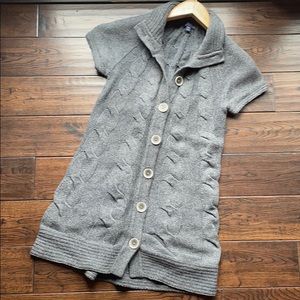 GAP cable knit gray sweater dress oversized